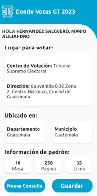 Donde Votas GT 2023 android App screenshot 0